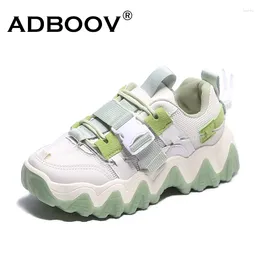 Fitness Shoes ADBOOV Breathable Summer Chunky Woman Buckle Fashion Casual Sneakers Women