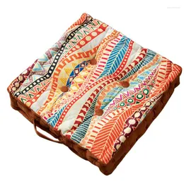 Yastık inyahome kalınlaştırıcı boho futon tatami zemin koltuk veranda mobilya koltukları osmanlı poufs meditasyon taşıma sapı