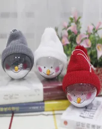 Snowman plastik açık top asılı parti dekorasyonu Noel ağacı dekorasyon süslemeleri yaratıcı bebek ev dekoru kolie6119299