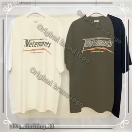 Мужские футболки высококачественная модная футболка для мужчин Unicorn Vetements Женщины T Рубашки слегка негабаритные VTM мужская одежда с коротким рукавом 676