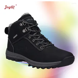 Botas de inverno neve masculino sapatos de algodão térmico ao ar livre