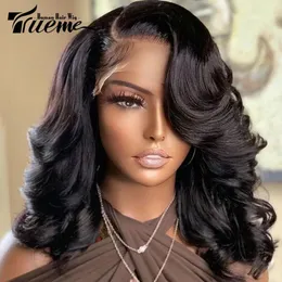HD Transparent 13x4 Lace Front Human Hair Wigs 13x6 Pre Plucked Body Wave Lace Frontal Wig For Women 4x4 Bob T Part Closure Wig 240416