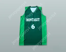 Nome personalizzato da uomo Youth/Kids Ricardo Uriz 6 Montakit Fuenlabrada Spagna Green Basketball Jersey Top S-6xl Cucite S-6xl