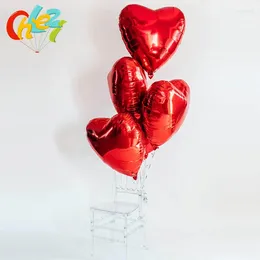 Party -Dekoration 1PC 32 -Zoll große Folienballons rosa rot Gold Silber Ballon Großer Herzform Globos für Valentinstag liefert Dekorationen