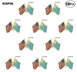 USA Uruguay Lapel Pin Flag Badge Brooch Pins Badges 10st mycket XY0544102721745