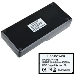 Ny USB-laddare Mobiltelefonladdare 60W 10 Ports USB laddningsstation för flera enheter Smarttelefon Tablett för Multi Port Charger för USB