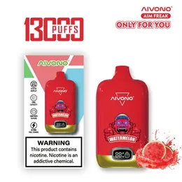 Original Factory Aivono AIM FREAK 13000 Puffs Einweg-E-Zigaretten 0% 2% 5% 20 ml vorgefüllter Pod 1,2 Ω Mesh Coil 650 mAh wiederaufladbare Batterie gegen Mary Mo10000