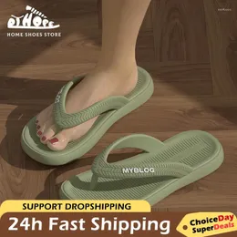 Pantofole eva flip piattaforma fluttuanti per donne estate 2024 clip dito soft tolo nuvol woman spesso inferiore sandali