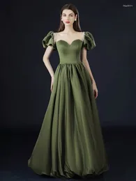Платья для вечеринок оливковое зеленое вечернее атласное бисеропись o nece Женщины
