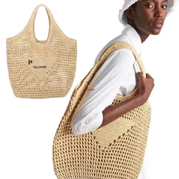 Triangel halmväv raffias butik korg strandpåse topphandtag designer Totes mens handväska kors kropp mode axel lyx kvinnor shoppare ihåliga kopplingar väskor