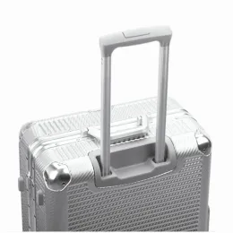 Calzini trasportano super moda nuovo filatore in alluminio in alluminio valigia da viaggio con rotazione 26 "borse da viaggio per il carrello per il carrello 20" 24 "