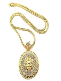 Tlt męski hip -hop długi naszyjnik złota łańcuchy gliny leczy Awatar mrożony naszyjnik Diamentowy PEC Pendant Naszyjniki K5361605735