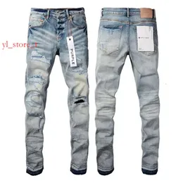 Designermens jeans marca di lusso viola uomo nero pittura motivano graffiti danneggiati pantaloni magri pantaloni jeans jeans viola neri 8901