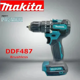 DDF487 Cordless Treiber Bohrmaschine 18V LXT bürstloser Motor Kompakt Großmoment Lithium -Batterie Elektrische Schraubendreher -Elektrowerkzeug 240407