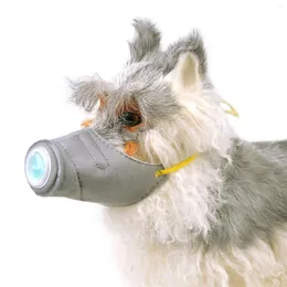 개 의류 애완 동물 방지 방지 호흡 총구 골든 리트리버 래브라도를위한 대기 오염으로부터 입을 보호