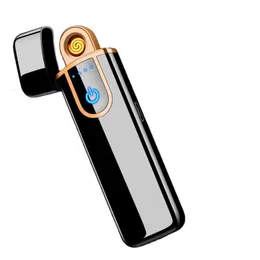 Hai Dong Windproof Electronic Lighter Custom USB 충전식 비즈니스 라이터 USB 담배 라이터