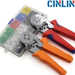 Обофмовые плоскогубцы терминалы установки трубки Bootlace Ve Te Te Kit Hand Tools Electrician Crimper HSC8 64 66 240415