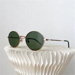 Okulary przeciwsłoneczne Domowe zielone okrągłe okrągłe okrągłe ochrona UV Luksusowe okulary Dziewczęta wypoczynek Sunshade Sun Suncreen Chameleon