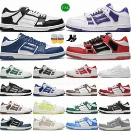 tênis tênis sapatos de grife skel top baixo baixo preto branco azul azul vermelho marrom bronzeado chenille vintage cinza verde masculino tamanho 36-4luj3#