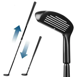 Telescópica Golf Doubleside Chipper Club Cuas de liga de zinco com escala Rod de lascamento com canhotos esquerda para os golfistas 240424