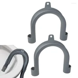 Badtillbehör Set U Shape Washer Slang Hook Simple Flexible Slot Universal Drain Outlet Pipe Hanging The Slanges Holder Washing