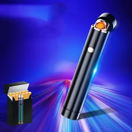 Gypsophila Taşınabilir USB Mini Daha Hafif Alevsiz Rüzgar Geçirmez Tungsten Touch Lighter için