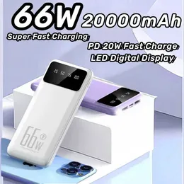 Cell Power Banks 5000mAh Mobile Power Pack Super Fast Charging 66W Portátil carregador de bateria externo Pacote de energia adequado para iPhone Samsung Huawei J240428