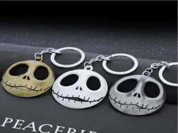 10pcslot Movie Schmuck Schädel Head Skellington Männer Schlüsselkette der Albtraum vor Weihnachten Kürbis King Santa Jack Key Ring Jewel9452966