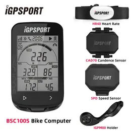 IGPSport BCS100S Bike Computer BLE ANT 2,6-дюймовый IPX7 TYP-C 40H срок службы аккумулятора Auto Backlight GNSS Spectwatch IGS Bicycle Computer 240418