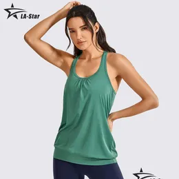 Tank camisole Top canotte da donna Active Racerba Aletic Sports Tshirt Long Yoga Crop Z0322 Delivery Delivery Delivery Delivery Werel Otbxq