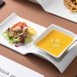 Płyty Kreatywne ceramiczne sanie talerzy deserowe miska domowa kuchnia stołowa stołowa naczynie prywatne danie dysk sushi sush talerze
