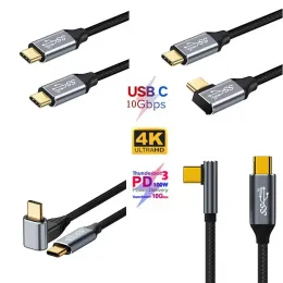 Accessories 3M USB C to Type C 3.1 Gen2 10Gbps Thunderbolt 3 4K 60Hz PD100W 5A Fast Charging Cable Cord For MacBook Pro Steam Deck Samsung