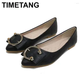 Casual Shoes TIMETANG Big Size Women Flats Shallow Candy Color Woman Loafers Autumn Fashion Sweet Flat Plus