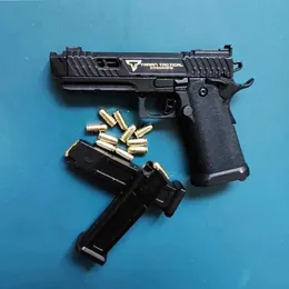 Оружейные игрушки 1 3 G34 TTI PIT -Viper Pistol Model Model Alloy G17 Полупланный сплав QSZ92 Случания изгнания.