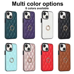 Lämplig för Apple 15 Leather Phone Case Ring Buckle 13 Pro Leather Case iPhone 14 Case Anti Drop