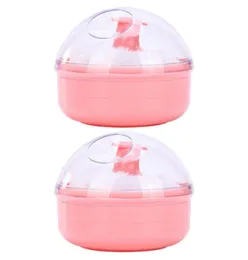 Губки аппликаторы хлопок 2pcs портативный порошок Puff Buble Baby Kids Talcum с хранением Box5122168