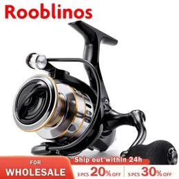 Rooblinos Ry Spinning Reels Saltwater Freshwater Fishing Reel Ultralight Metal Frame Smooth and Tough High Speed Fishing Reels 240417