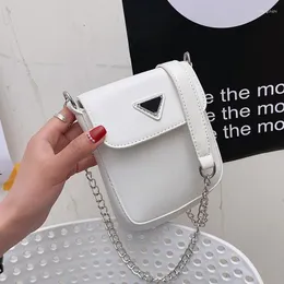 Сумки для плеч All-Match Ins Bag Женская модная цепная сеть Square Square Messenger Mobile Phone