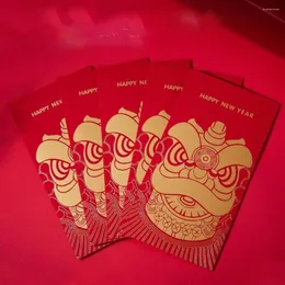 Geschenkverpackung Chinesischer Stil Dragon Jahr Red Envelope Festliche lustige Geld Stempel Gold Hongbao Glücksumschläge