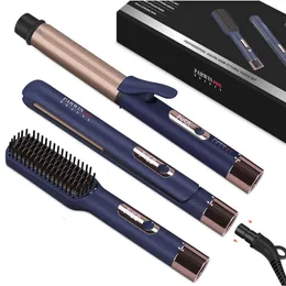 PARWIN PRO BEAUTY 2-in-1 Hair Straightener and Curling Iron with Detachable Power Cord, LED Temperature Control, Instant Heat Up for Gorgeous Hair