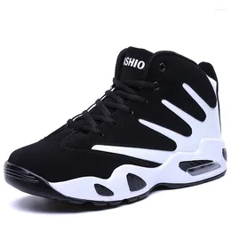 Tênis de basquete Men Comfort High Top Cushion Sports Women Sneakers Boots Basket Homme femme casal