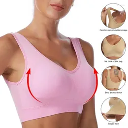 Bras S-5xl mais tamanho Sports Bra Mulheres Pressionem Ginástica de ginástica de ginástica Cultura de fitness Top Tops Sport Sport para