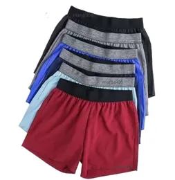 Lu Lu L Men Yoga Sports Sports Outdoor Fitness Quick Dry Shorts Solid Crown Casual Brung Quarter Designer Fashion Clothing 8988