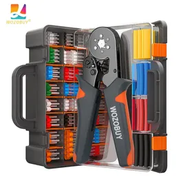 Ferrue Crimping Tool Kit mit Ferrules -Terminals Wozobuy Selfaditierbares Ratschendraht Crimper für elektrische Anschlüsse 240415