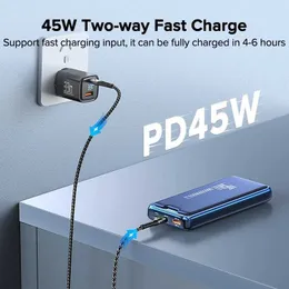 Banki zasilania telefonu komórkowego Qoovi 20000 mAh Power Pack Zewnętrzna pojemność baterii PD 45W Szybkie ładowanie przenośna ładowarka Pakiet zasilający J0428