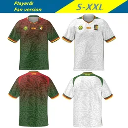 2024 25 Camerun Mens Soccer Jersey Aboubakar Mbeumo Toko Ekambi Nkoulou Nkoudou M.Hongla White Green Green Football Shirt Short Shorty