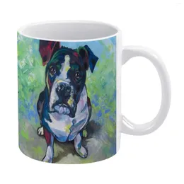 Canecas o cachorro caneca branca impressão personalizada xícara de chá engraçado presente de café personalizado animais animais de estimação animais