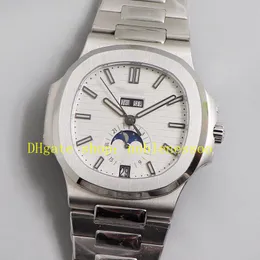 3 Color Super Watch for Mens White Dial 40.5mm التقويم السنوي 5726 GR مصنع Cal.324 S QA LU 24 H 904L سوار الصلب التلقائي GRF الساعات الميكانيكية التلقائية