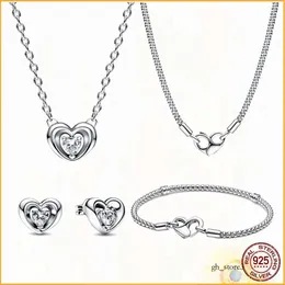Pandoras Halskette Mutter 925 Silber Fit Halskette Herz Frauen Mode Schmuck Momente untersucht Kettenarmband Neu 365