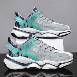 2024 Spring och Autumn New Men's Sports Basketball Shoes Fashion Trend Breattable Green Shoes Gai